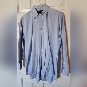 Polo by Ralph Lauren Light Blue Cotton Long Sleeved Buttoned Down Shirt 15 1/2